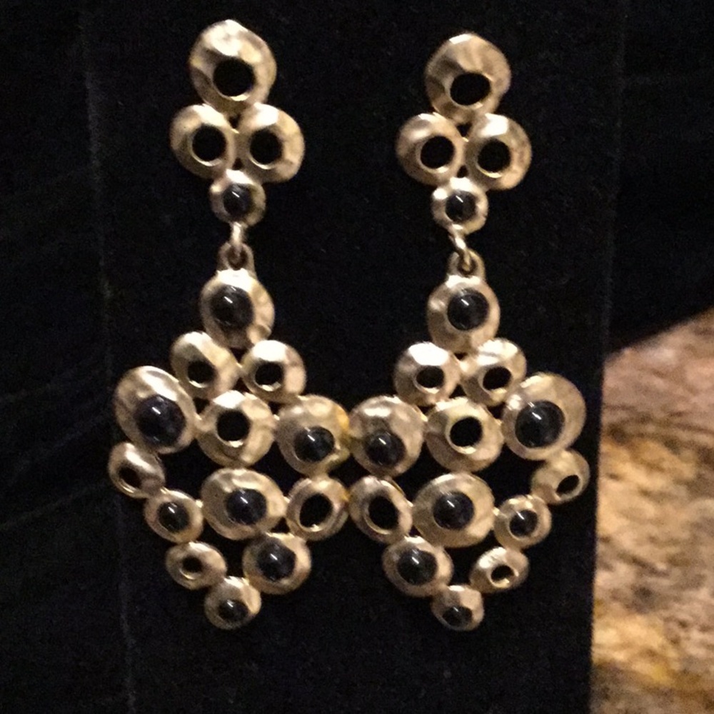 Hammered metal earrings